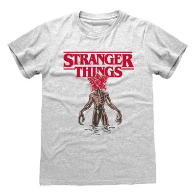 Stranger Things Logo Demogorgon T-shirt pour adulte