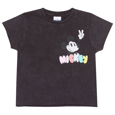 Camiseta recortada para niñas Disney Love Always Wins - 7-8 años