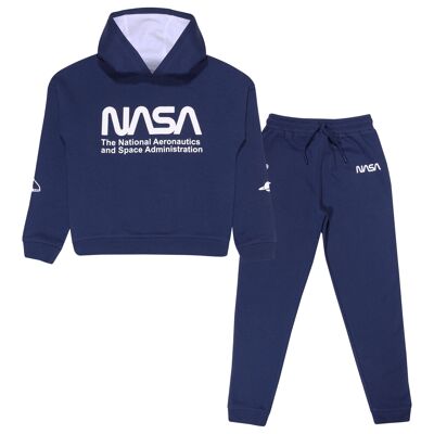 Conjunto de joggers y sudadera con capucha de NASA Space Administration Girls