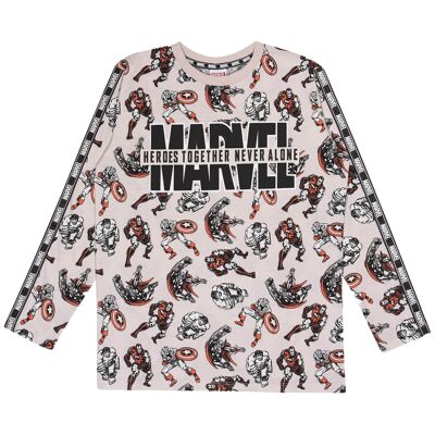 Marvel Comics Heroes Together Never Alone Kids Long Sleeve T-Shirt - 7-8 Years
