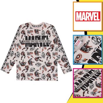 T-shirt manches longues enfant Marvel Comics Heroes Together Never Alone - 12-13 ans 3
