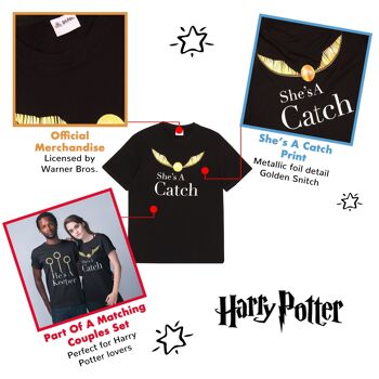 Harry Potter Best Catch T-shirt coupe petit ami pour femme 3