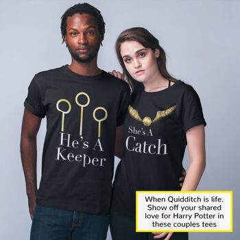 Harry Potter Best Catch T-shirt coupe petit ami pour femme 4