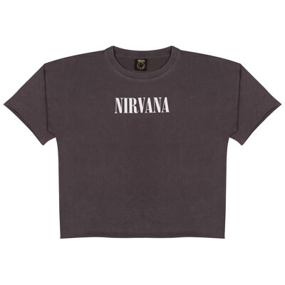 Nirvana Daisies Smiley Face T-Shirt da Donna Boyfriend Fit - XXL