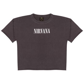 Nirvana Daisies Smiley Face T-Shirt Coupe Boyfriend Femme - XXL 1