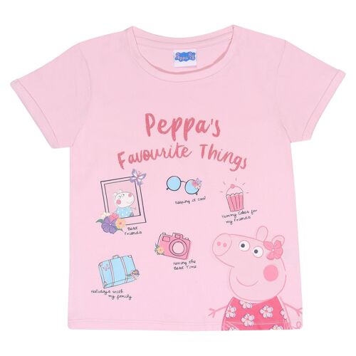 Peppa Pig Favourite Things Girls T-Shirt