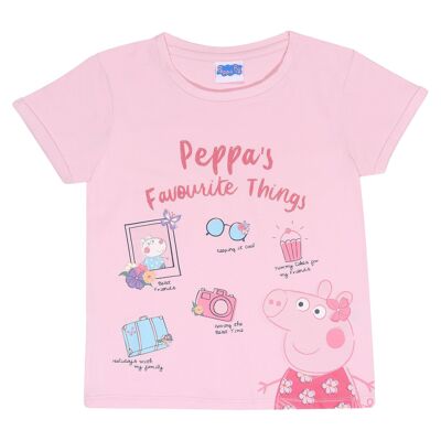 Peppa Pig Lieblingssachen Mädchen T-Shirt