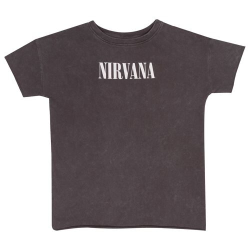 Nirvana Nirvana Daisies Smiley Face Girls T-Shirt - 9-10 Years
