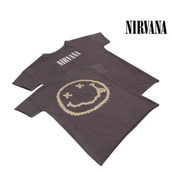 Nirvana Nirvana T-Shirt Fille Visage Smiley Marguerites Nirvana - 12-13 ans 4