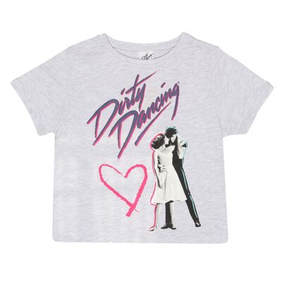 Dirty Dancing - T-shirt court pour fille avec logo classique