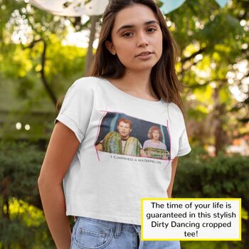 Dirty Dancing J'ai porté une pastèque T-shirt court pour filles 4