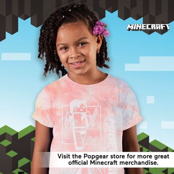Minecraft Tie Dye Double Steve T-shirt pour fille 5