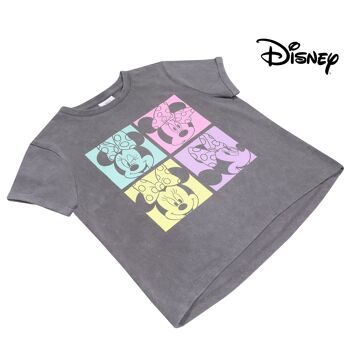 T-shirt court Minnie à imprimé pastel Disney pour filles 4