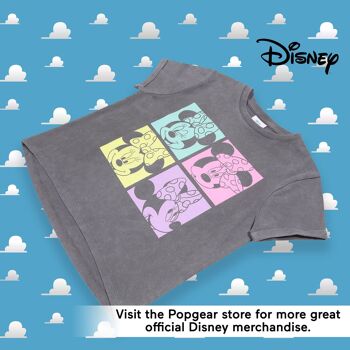 T-shirt court Minnie à imprimé pastel Disney pour filles 5