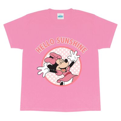 Disney Minnie Mouse Hello Sunshine - Camiseta para niña