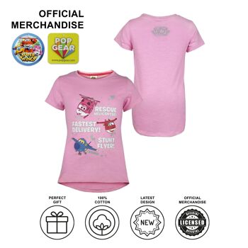 Super Wings Rescue Copter T-shirt pour filles 5