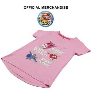 Super Wings Rescue Copter T-shirt pour filles 4