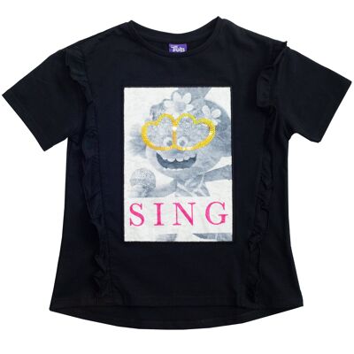 T-shirt Trolls Poppy Sing per ragazze