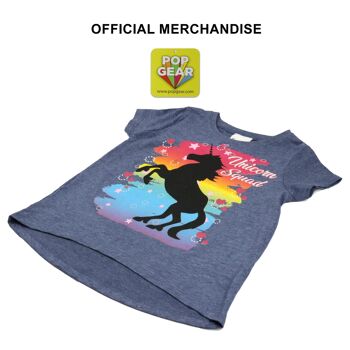T-shirt arc-en-ciel pour filles Unicorn Squad 4