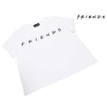 T-shirt court avec logo texte Friends pour filles 4