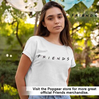 T-shirt court avec logo texte Friends pour filles 5