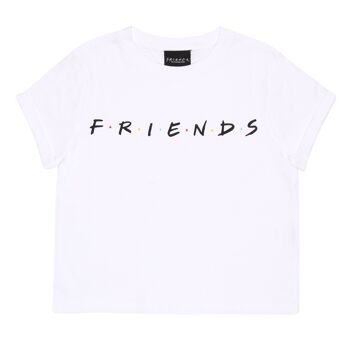 T-shirt court avec logo texte Friends pour filles 1