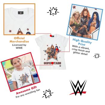 WWE Sasha Banks, Becky Lynch, Charlotte Flair T-shirt pour filles 3