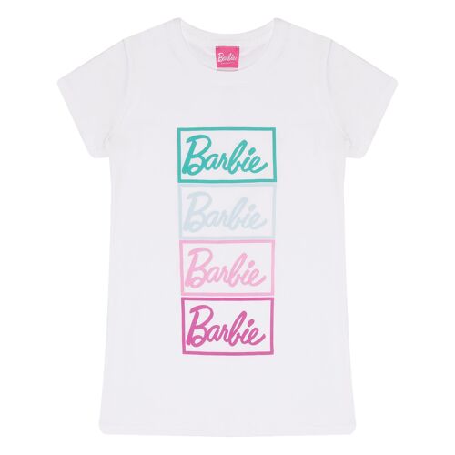 Barbie Multicolour Text Logo Girls T-Shirt