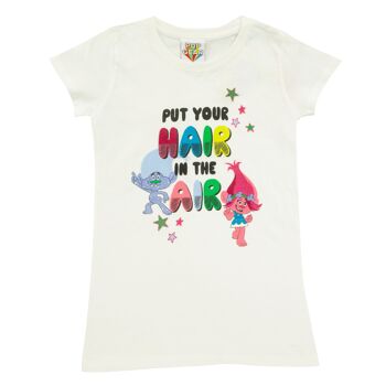 Trolls Mettez vos cheveux en l'air T-shirt pour filles 1