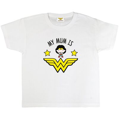 DC Comics Wonder Woman My Mum Is Wonder Woman - Camiseta para niña