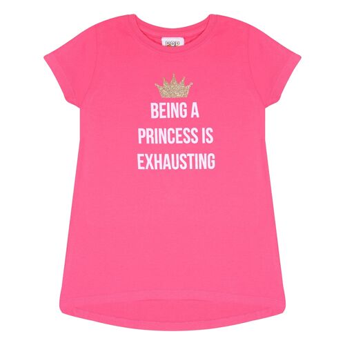 Popgear It's Exhausting Being A Princess Girls T-Shirt