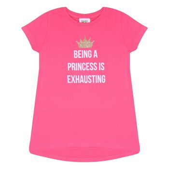 Popgear C'est épuisant d'être une princesse T-shirt pour fille 1