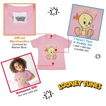 Looney Tunes Titi Pie T-shirt pour fille 3