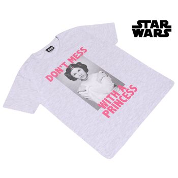 T-shirt Star Wars Princesse Leia Don't Mess Girls 5