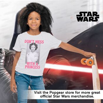 T-shirt Star Wars Princesse Leia Don't Mess Girls 4