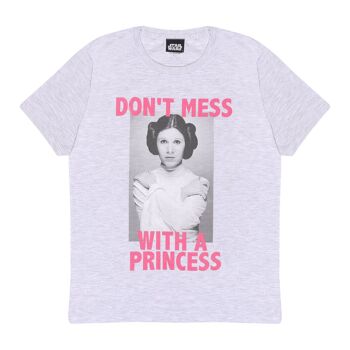 T-shirt Star Wars Princesse Leia Don't Mess Girls 1