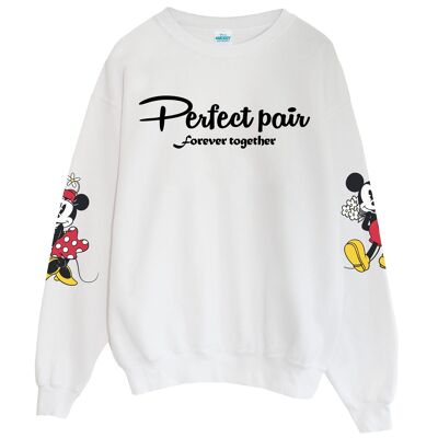 Disney Mickey und Minnie Perfect Pair Forever Together Womens Boyfriend Fit Sweatshirt