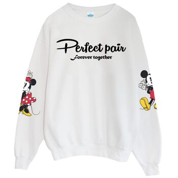 Disney Mickey et Minnie Perfect Pair Forever Together Sweat-shirt coupe boyfriend pour femme 1