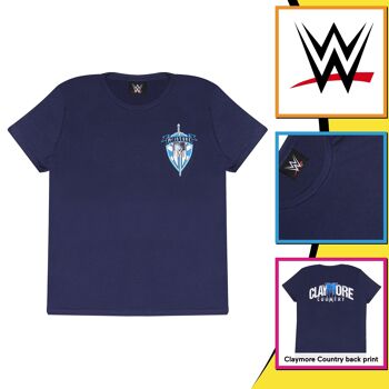 WWE Drew McIntyre Claymore Country Logo T-shirt enfant 3