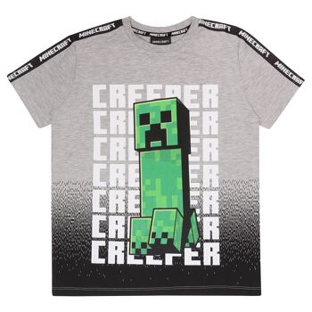 T-shirt enfant Minecraft Creeper Run Creeper - 7-8 ans 1