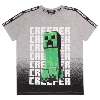 T-shirt enfant Minecraft Creeper Run Creeper - 9-10 ans 1