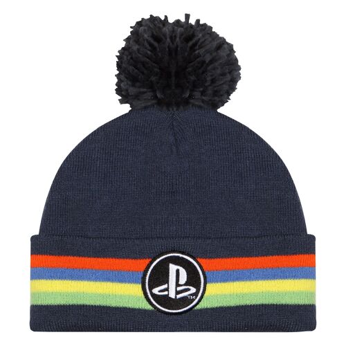 PlayStation Classic Logo Kids Beanie with Pom