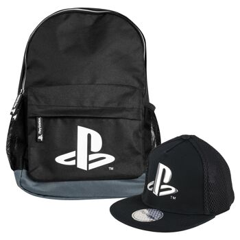 Ensemble sac à dos et casquette pour enfants PlayStation Back To School 1
