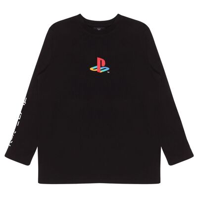 Maglietta a maniche lunghe da bambino con logo PlayStation PS1 Classic
