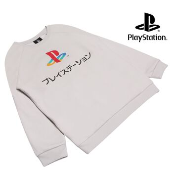 PlayStation PS1 Classic Logo Sweat à col ras du cou pour enfants 4