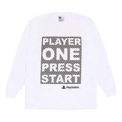 Langärmliges T-Shirt für PlayStation Player One Press Start Kinder