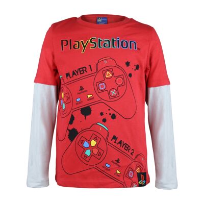 Langärmliges T-Shirt für PlayStation-Controller-Kinder