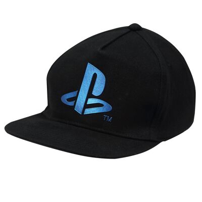 Gorra de béisbol infantil PlayStation azul metalizado