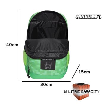 Sac à dos enfant Minecraft Three Creepers 2