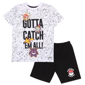 Ensemble short et t-shirt Pokemon Catch Em All pour enfants 1